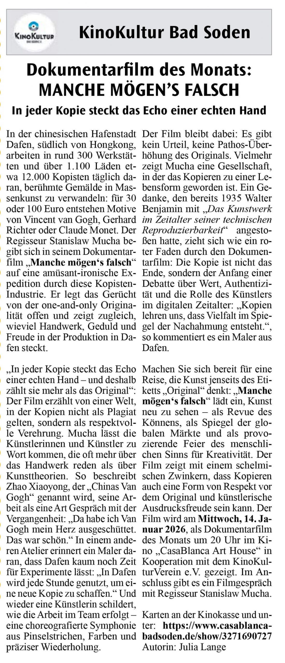 14. Januar 2026