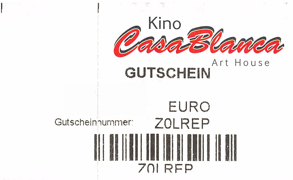 Kinogutschein des Kinos CasaBlanca Art House
